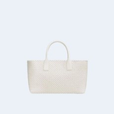 보테가 베네타 미디엄 까바백 화이트